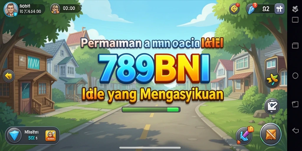 Screenshot gameplay 789BNI yang menunjukkan kemajuan permainan Idle.
