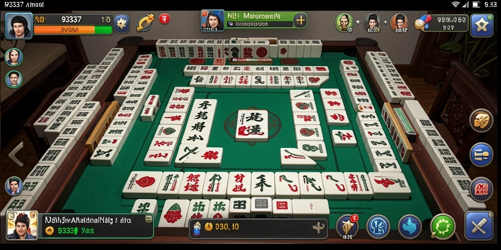 Tampilan gameplay Mahjong yang menarik dan menantang di 93337.