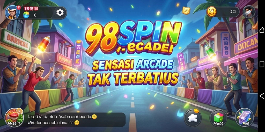 Tampilan gameplay menarik dari 98SPIN dengan grafis cerah.