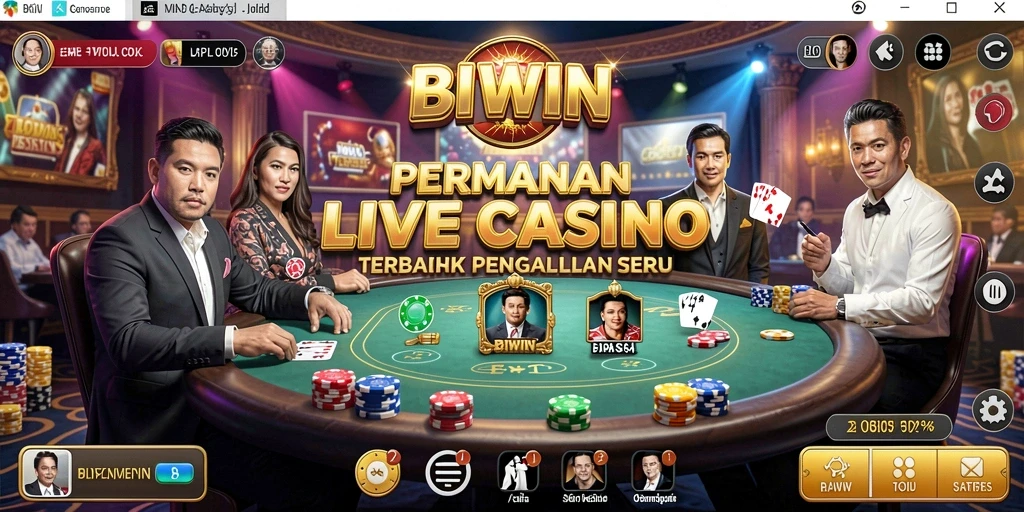 Tampilan gameplay Live Casino yang seru dan interaktif.