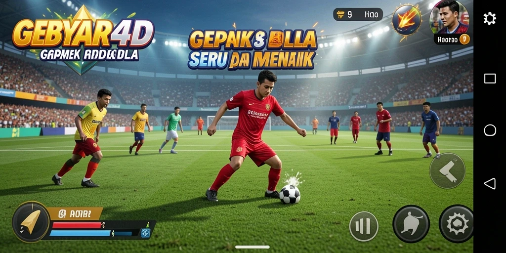 Screenshot menampilkan gameplay seru dan mendebarkan dari GEBYAR4D.