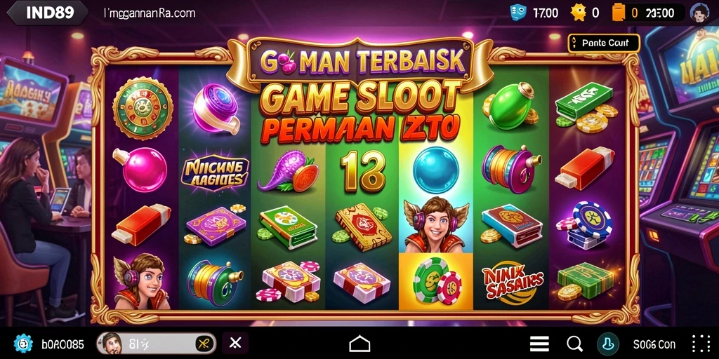 Tampilan gameplay Slot IND89 yang menarik dan menghibur.