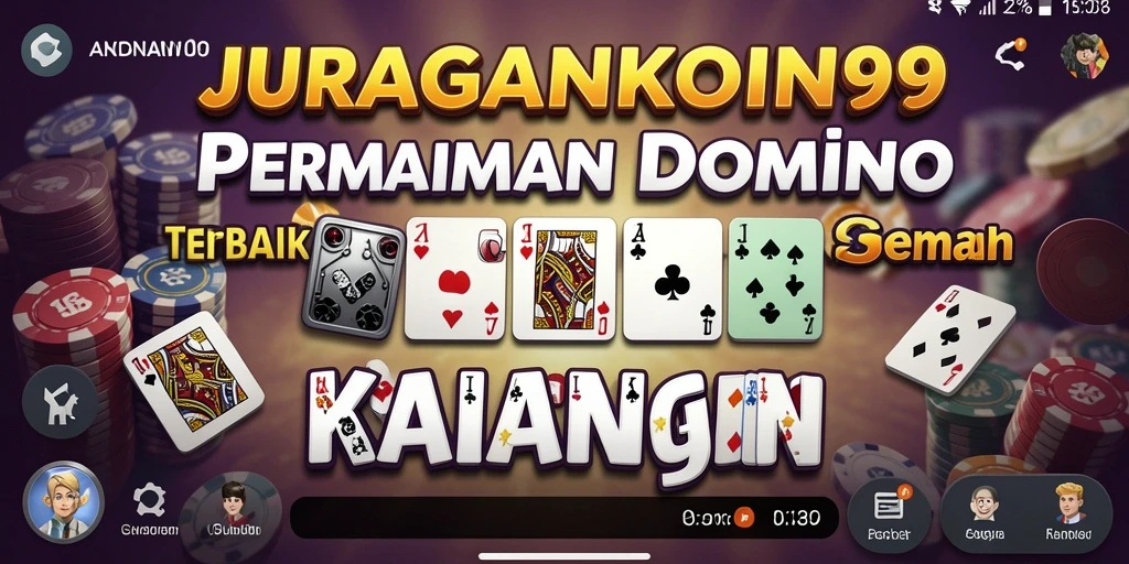 Tampilan gameplay seru JURAGANKOIN99 dalam permainan Domino.