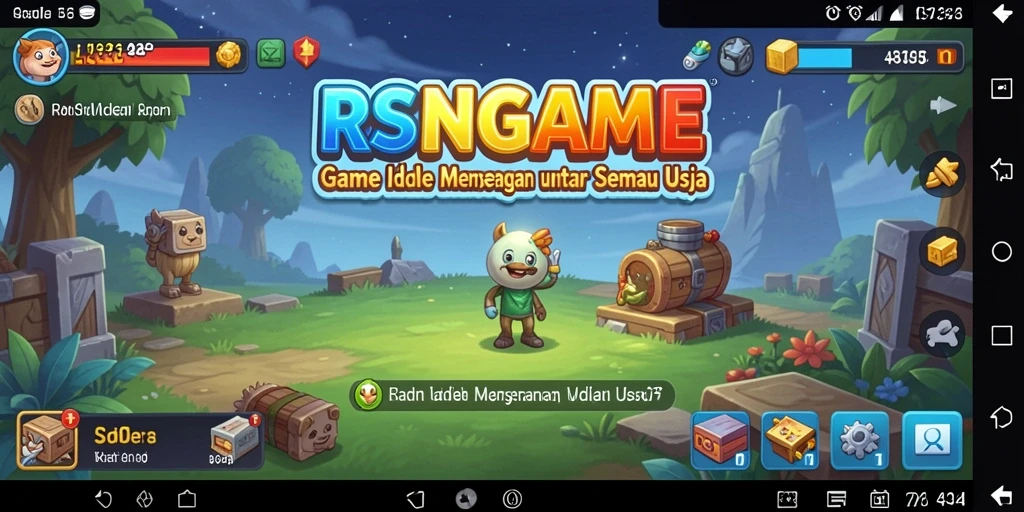 Tampilan gameplay RSNGAME yang menarik dengan elemen Idle yang seru.