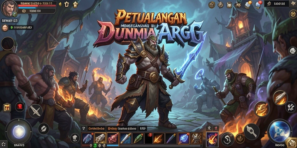 Tangkapan layar <strong>SEMAR123</strong> menampilkan pertarungan epik di dunia fantasi.