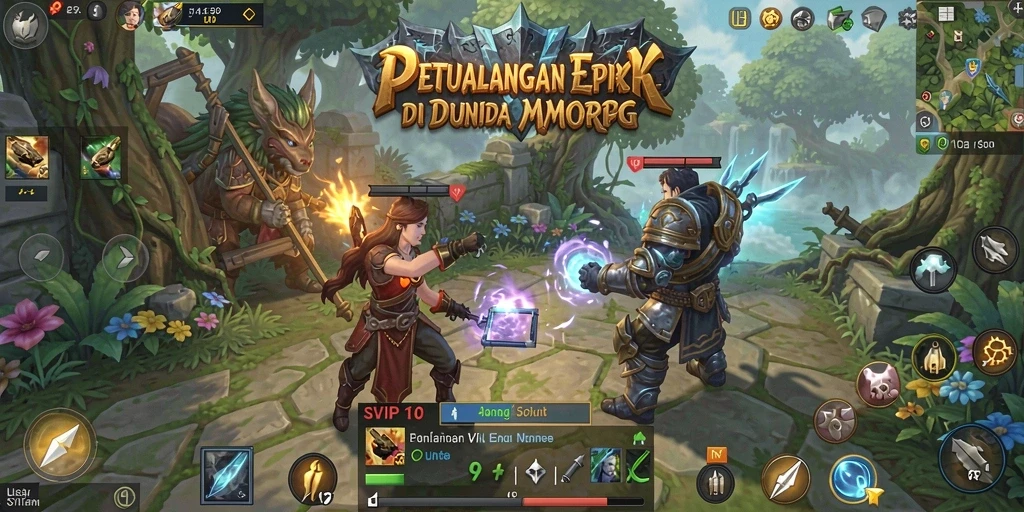 Screenshot gameplay SVIP10 yang menampilkan aksi pertempuran menarik.
