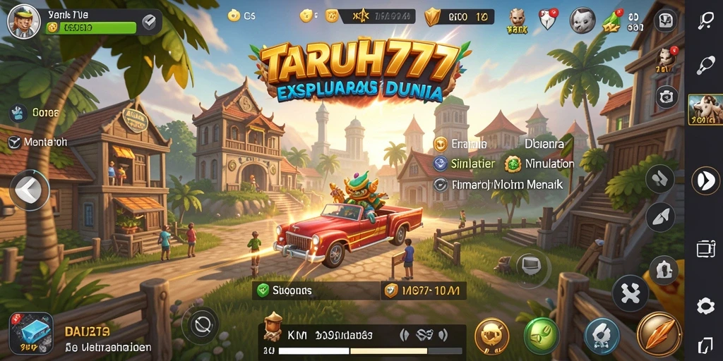 Tangkapan layar gameplay TARUH777 yang memperlihatkan simulasi interaktif.