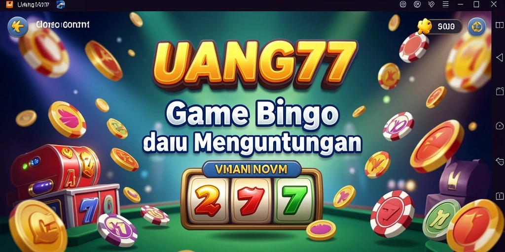 Tampilan gameplay UANG77 yang menarik saat bermain bingo.