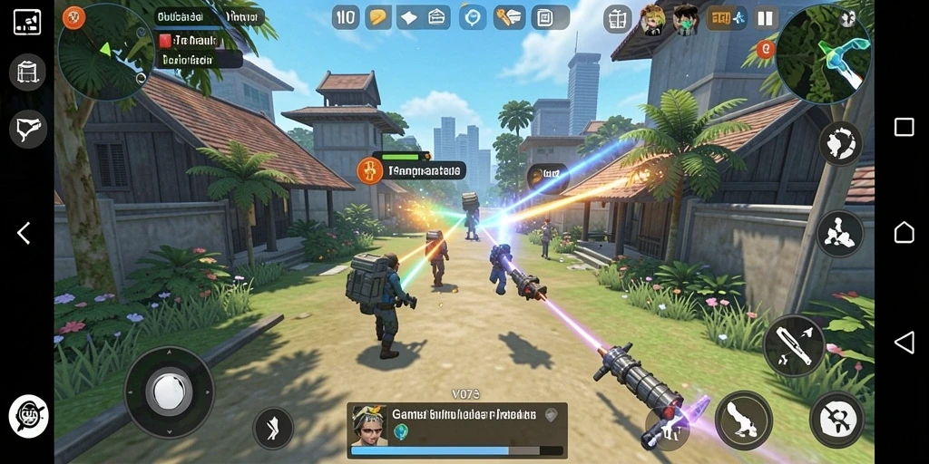 Tampilan gameplay V07 yang menarik dan interaktif.