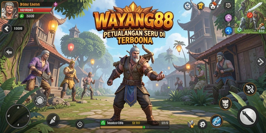 Tangkapan layar utama menampilkan petualangan seru di dunia terbuka.