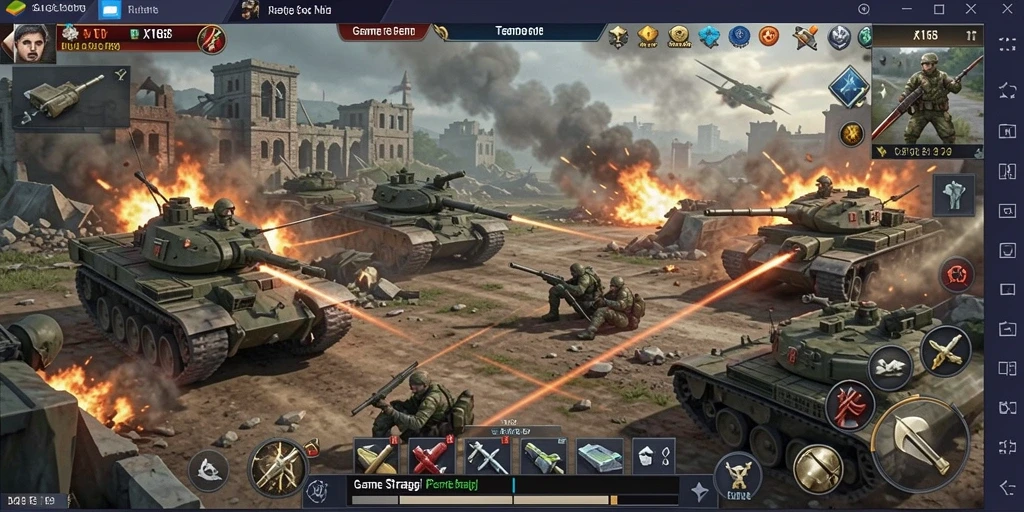 Tangkapan layar utama dari gameplay X168 dengan pertempuran strategis yang mendebarkan.
